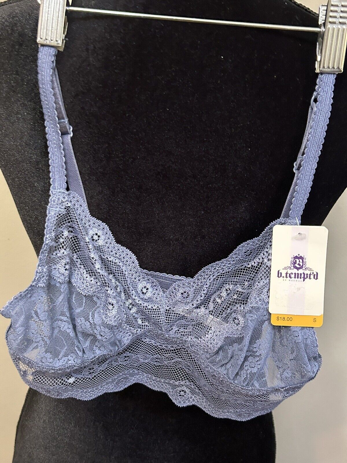 New B.Temp’d Lace Bra Blue