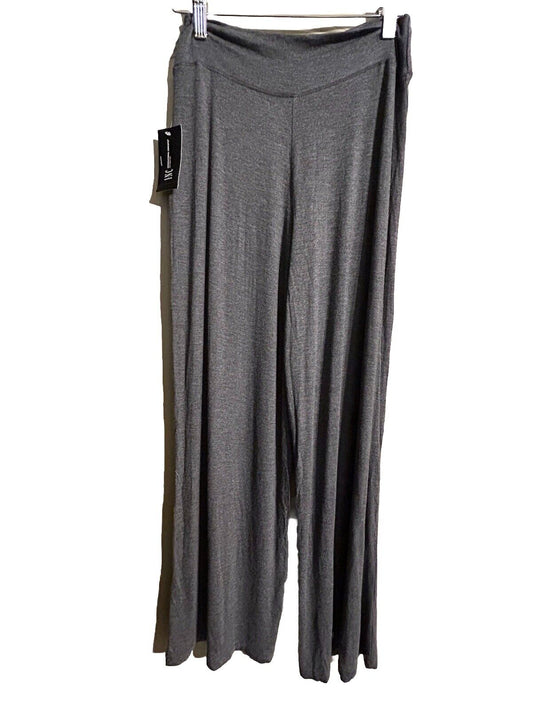 INC Womens Super Soft Charcoal Heather Wide Legs Lounge Pajama Bottoms