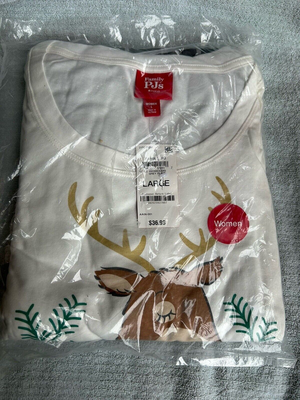 Christmas Holiday Family PJs 2 Piece Women's Mama Deer Mix It Pajama Set