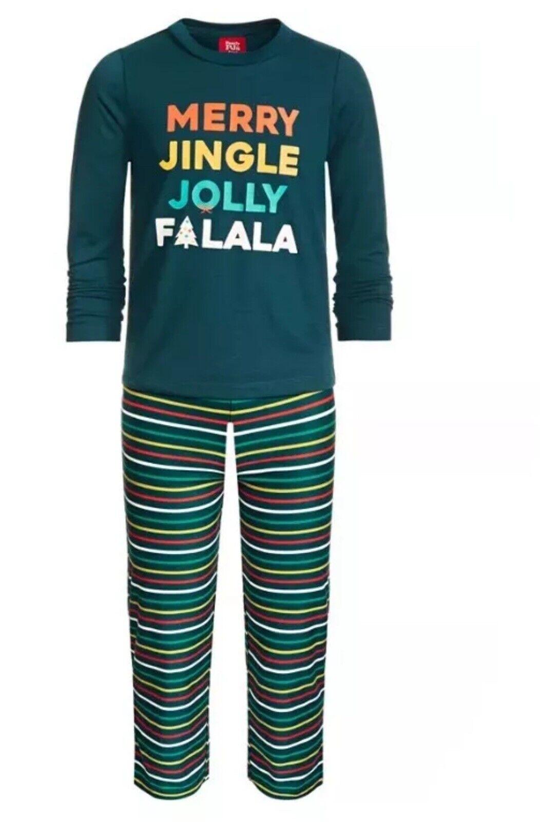 Family PJs Holiday Christmas 2 Piece Kids Merry Jingle Mix it Set June Bug