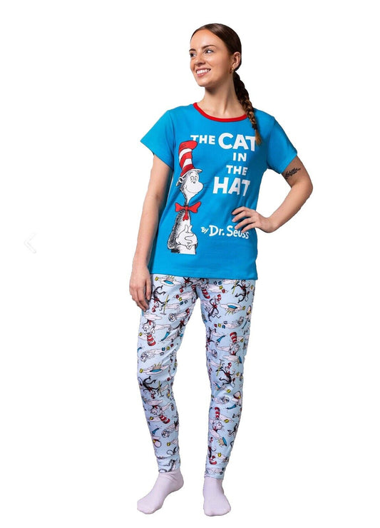 Women’s Holiday Dr Seuss 2 Piece Pajama Set