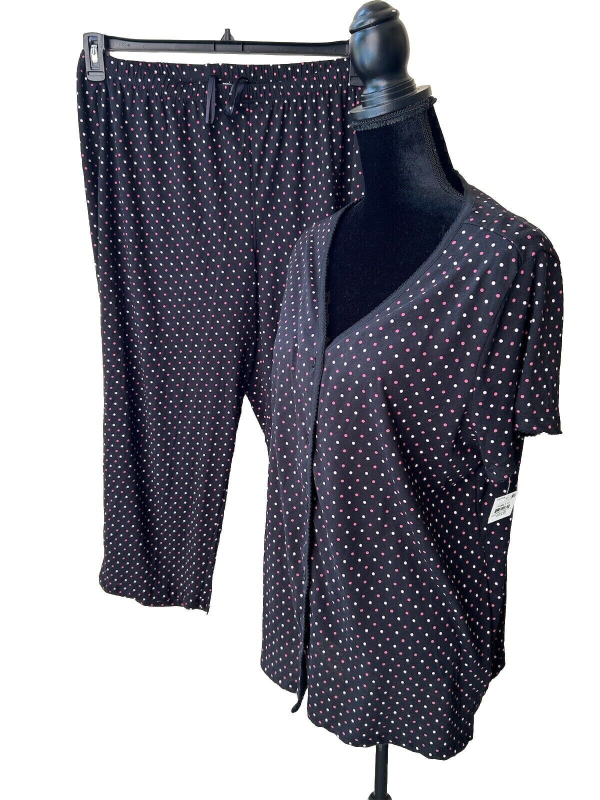 Charter Club Women’s Two Piece Pok A Dot Pajama Set