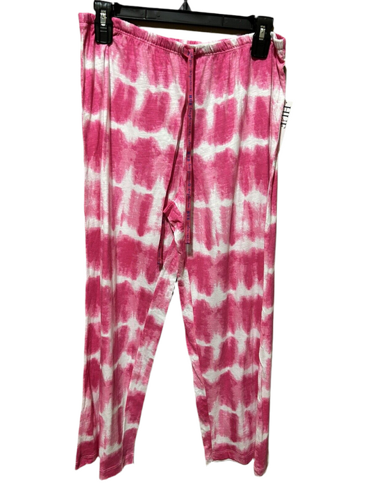 HUE Women’s Printed Knit Capri Pajama Sleep Pants Pink