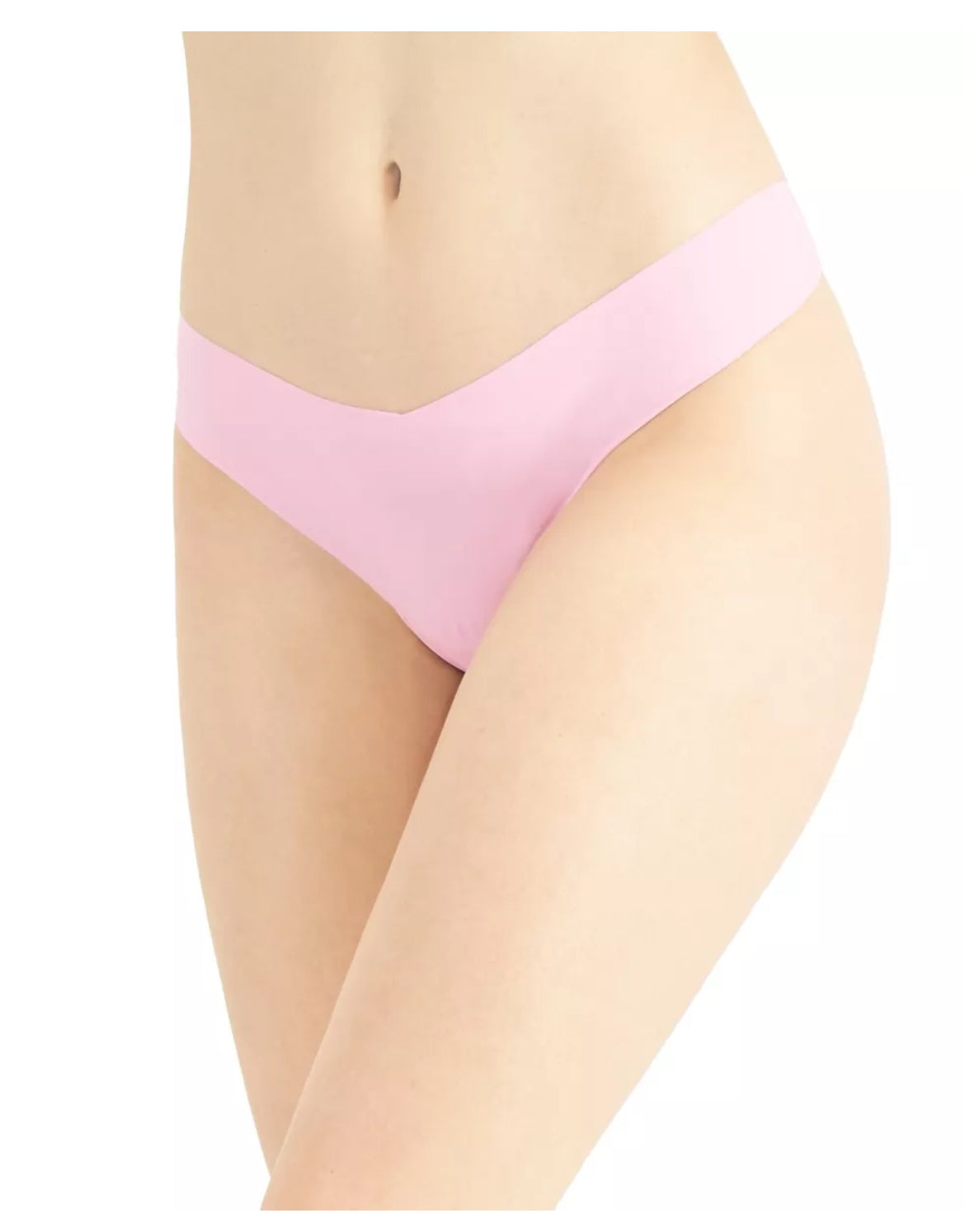 Jenni Women's Pink Cali No Show Invisible Thong Panty Underwear