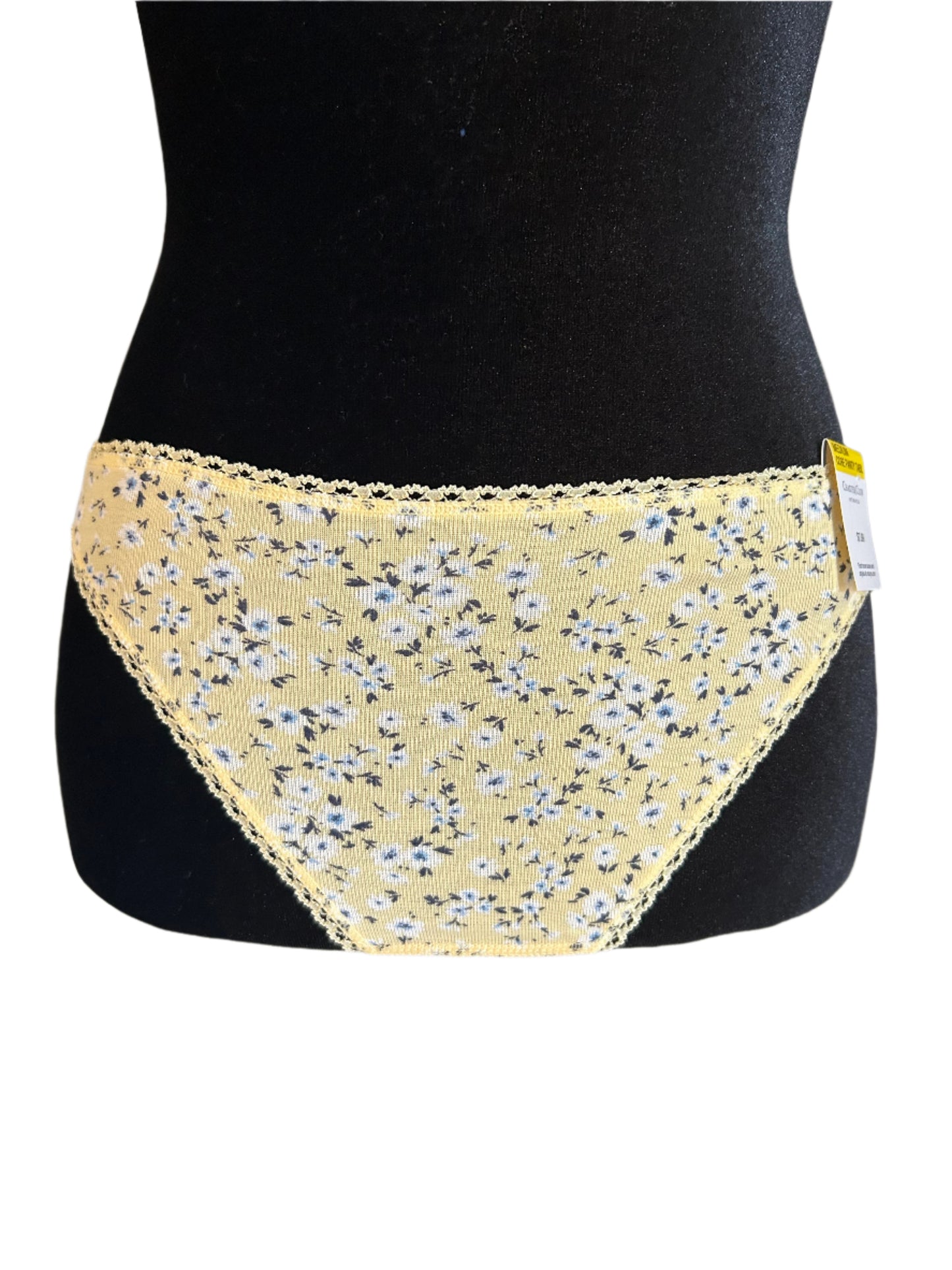 Charter Club 2 Piece Women's Panty Set Pink and Yellow Floral