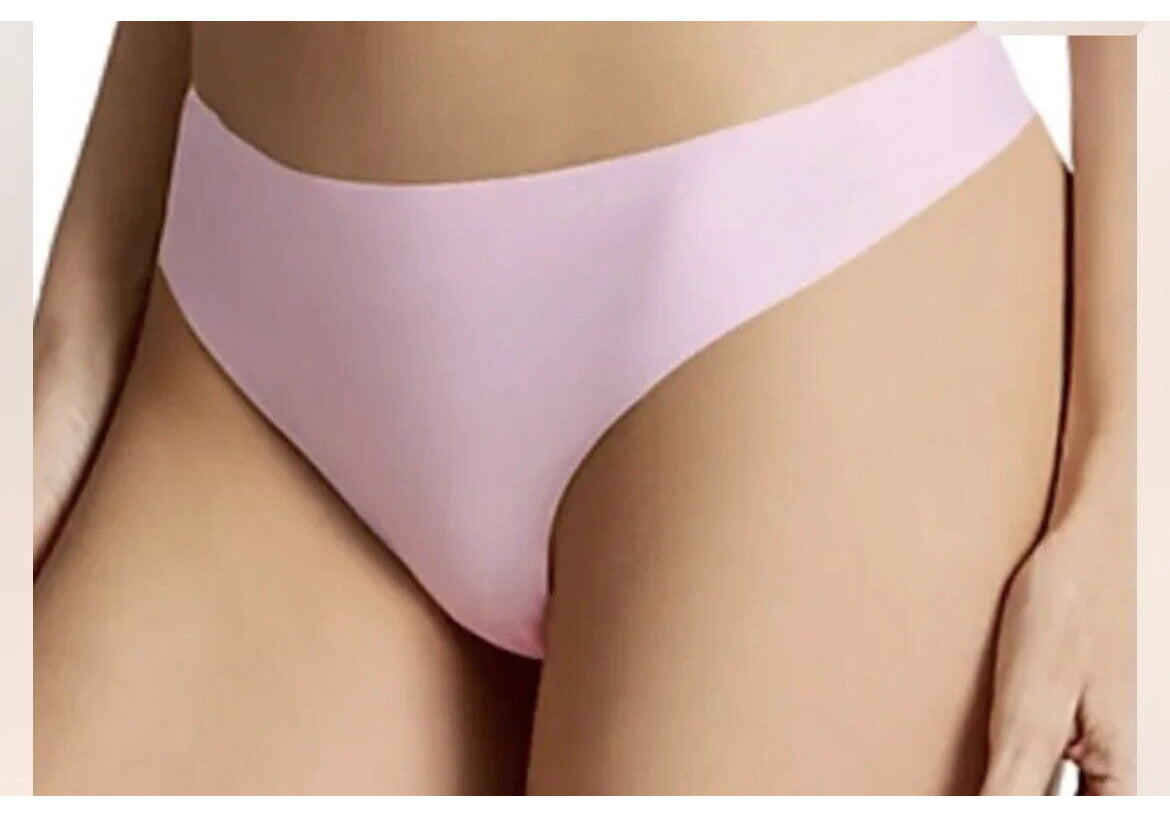 Calvin Klein Women's Invisibles Hipster Panty Underwear Thongs Pink