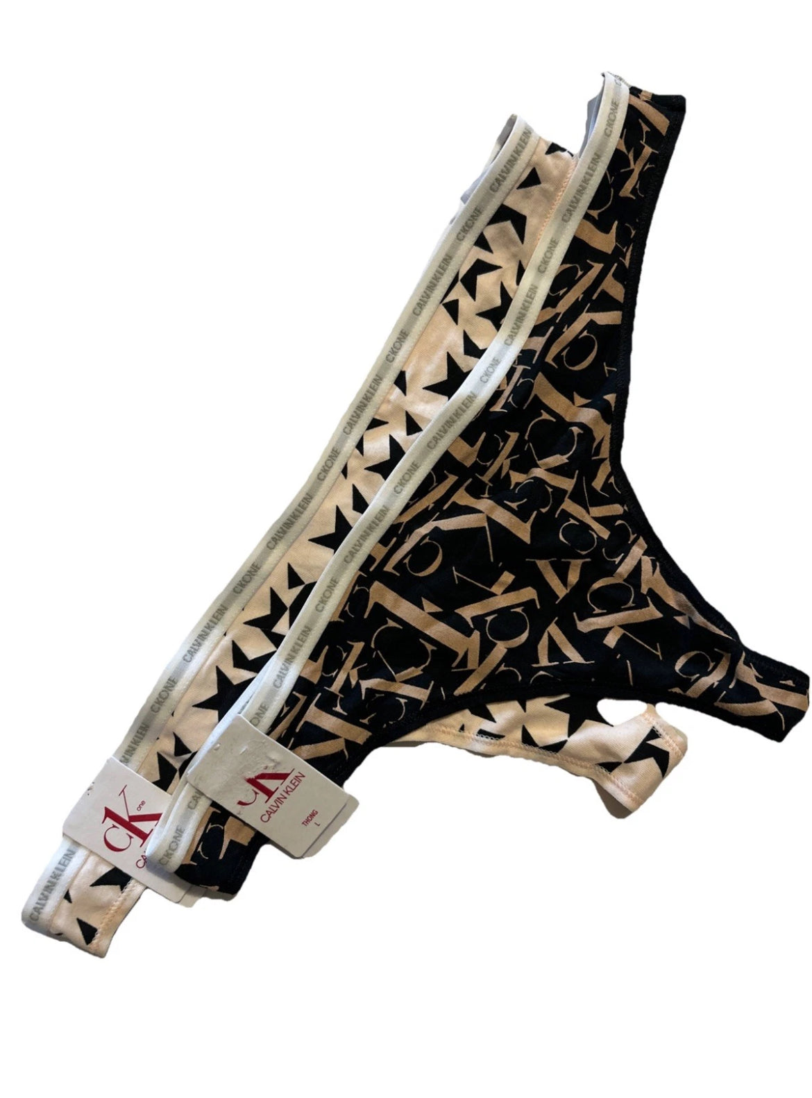 Calvin Klein CK One 2 Piece Cotton Thong Panty Set