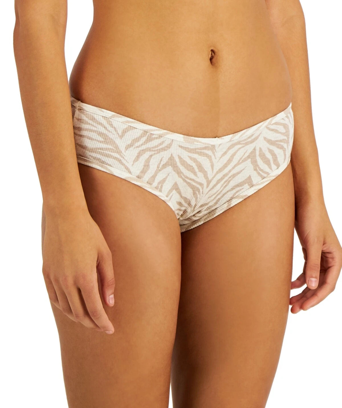 Jenni Women’s Ribbed Hipster Underwear (2 Pair) Tiger & Peachskin