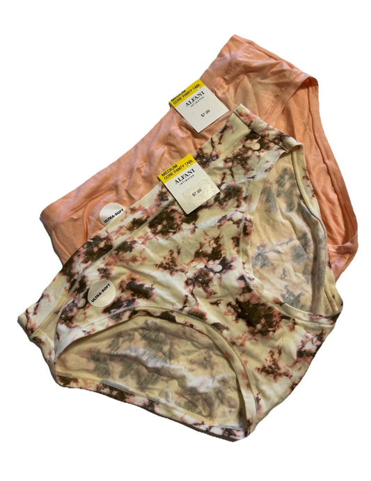 Alfani Women’s 100% Cotton 2 Piece Ultra Soft Panty Set Medium